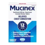 Mucinex 12 Hour Chest Congestion Expectorant Tablets – 100 Count for $16.14