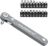 Mulwark 20-Piece Right Angle Mini Ratchet Screwdriver & Hex Bit Set $9.59