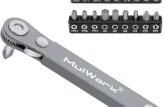 Mulwark 20-Piece Right Angle Mini Ratchet Screwdriver & Hex Bit Set $9.59