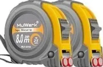 MulWark 26′ Magnetic Hook Shockproof Case Metric Tape (2-Pack) for $17.99