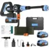 Mupeak 1500 PSI Brushless Battery Operated Washer Kit with 6-in-1 Nozzle and 2 Batteries for $79.99