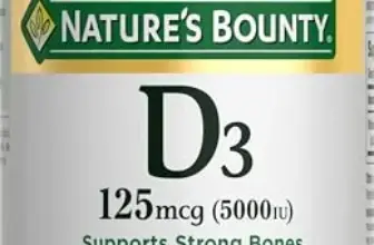 Nature’s Bounty Vitamin D3 5000 IU Softgels – Now Only $8.71
