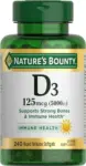 Nature’s Bounty Vitamin D3 5000 IU Softgels – Now Only $8.71
