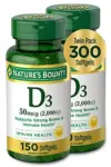 Nature’s Bounty Vitamin D3 Softgels 50mcg (2000IU) 150-Count Pack for $4.50