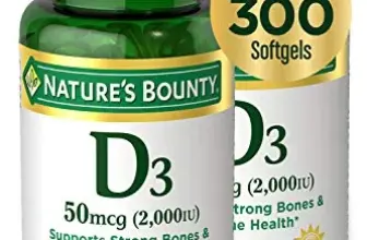 Nature’s Bounty Vitamin D3 Softgels 50mcg (2000IU) 150-Count Pack for $4.50