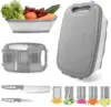 Ninger 9-in-1 Collapsible Cutting Board and Colander Set for $12.86