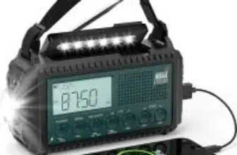 NOAA 5000mAh Solar Hand Crank Emergency Weather Radio for $21.24