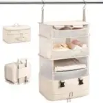 Nobligaol Zip-up Mesh Foldable Hanging Closet Organizer for $14.99