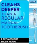Oral-B Deep Clean Battery Powered Toothbrush Replacement Heads – 2 Count for $0.97