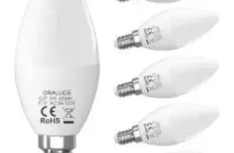 Oraluce E12 5W Type-B LED Candelabra Bulbs (6-Pack) for $9.79