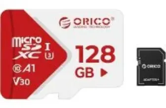 Orico 128GB microSD Card with Adapter for $23.49