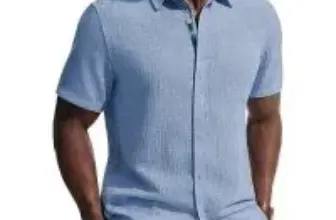 Pj Paul Jones Men’s Linen Short Sleeve Dress Shirt for $9.99