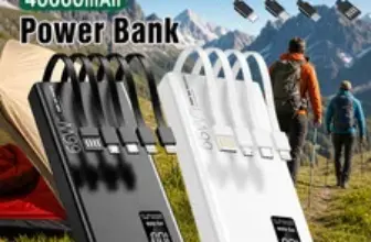 Portable 40000mAh Battery Charger 66W – $29.99
