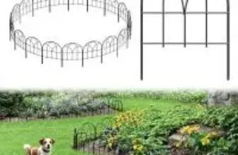 Promitop 16.5″ x 20ft Decorative Garden Fence Panel (19-Pack) for $24.49