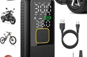 Pwperry 150PSI 12V Smart Portable Tire Inflator with Digital Pressure Gauge for $19.99