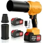 Raxone 21V Cordless Handheld Leaf Blower – 400W, 110MPH Airflow – $32.44