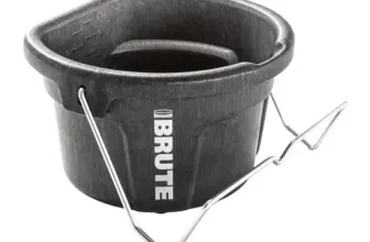 Rubbermaid Commercial 3-in-1 2-Gallon Flat-Back Plastic Feed Bucket for $8.40