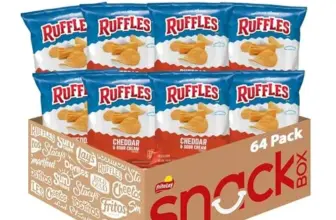 Ruffles Cheddar Sour Cream Potato Chips 64-Pack for $28.05