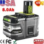 RYOBI P108 18V One+ 8.0Ah Lithium-Ion Battery – $18.40