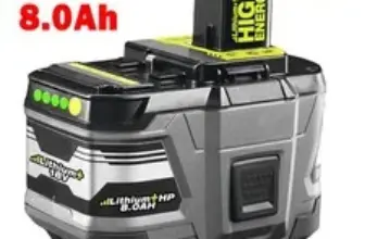 RYOBI P108 18V One+ 8.0Ah Lithium-Ion Battery – $18.40