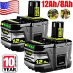 Ryobi P108 18V 8Ah/12Ah High Capacity Battery – $158.65