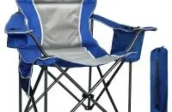 Sailary Ergonomic Padded Foldable Camping Chair with Cooler Bag for $39.99