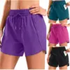 SANTINY Women’s 5” Running Shorts with 2 Zipper Pockets for $14.99