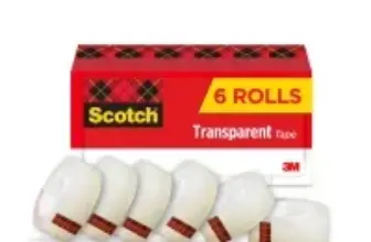 Scotch Clear Photo Safe Transparent Tape (6 Rolls) for $4.69