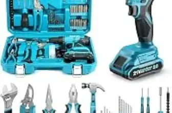 Seesii 190-Piece 21V Cordless Electric Drill Set with Battery – $35.99