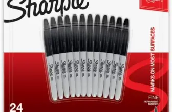 Sharpie Fine Tip Permanent Markers, Black, 24 Count for $11.87