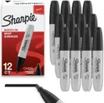 Sharpie Permanent Markers (Chisel Tip, 12-Pack) for $6.82