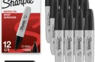 Sharpie Permanent Markers (Chisel Tip, 12-Pack) for $6.82