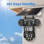 Solar Battery Powered Wireless WiFi Security Camera System – $54.89