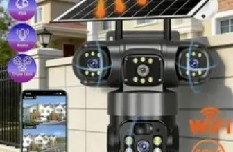 Solar Battery Powered Wireless WiFi Security Camera System – $55.99
