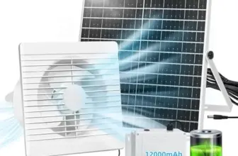 Solar Fan with Battery Now for $19.94, Originally $59.99