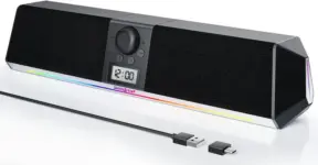 Soulion R80 Bluetooth Computer Speaker with Clock & LED for $6.99