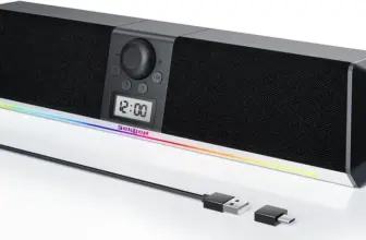 Soulion R80 Bluetooth Computer Speaker with Clock & LED for $6.99