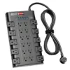 SUPERDANNY Surge Protector with 22 AC Outlets and 6 USB Ports for $19.99