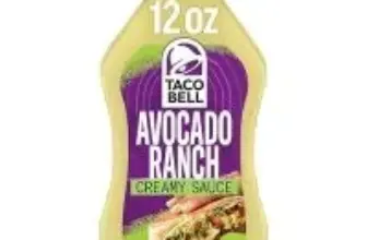 Taco Bell Creamy Avocado Ranch Sauce (12oz) for $1.67