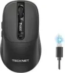 Tecknet 800mAh USB-C Wireless Mouse with LED Display for $8.99