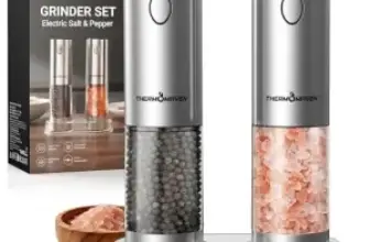 ThermoMaven Electric Salt & Pepper Grinder Set – 110ml – $20