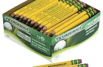 Ticonderoga Golf Pencils 72-Pack with Erasers for $6.94