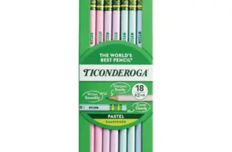Ticonderoga Pre-Sharpened Wooden Pencils 18-Count in Pastel Colors for $4.49