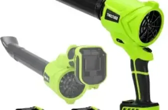 TNELTUEB 21V Cordless Leaf Blower with 2-Pack 4Ah Batteries & Charger for $38