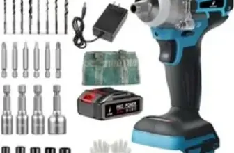 Tosiylne 21V Brushless Cordless Impact Wrench 1/2″ – $34.00