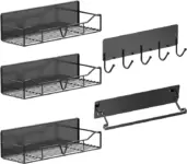 Uasdrvi 5-Piece Heavy-Duty Magnetic Shelves for Metal Surfaces Now $15.99