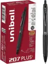 Uniball 207 Plus+ 0.7mm Gel Pens (12-Pack) for $10.33