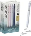 Uniball Zento Retractable Gel Pens 12-Pack for $10.17
