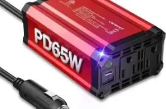 Vansoet 300W Car Power Inverter with PD 65W USB-C for $21