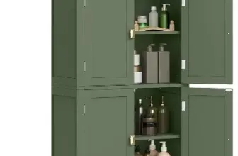 VASAGLE Floor Storage Cabinet for $69.99 – Free Shipping Available